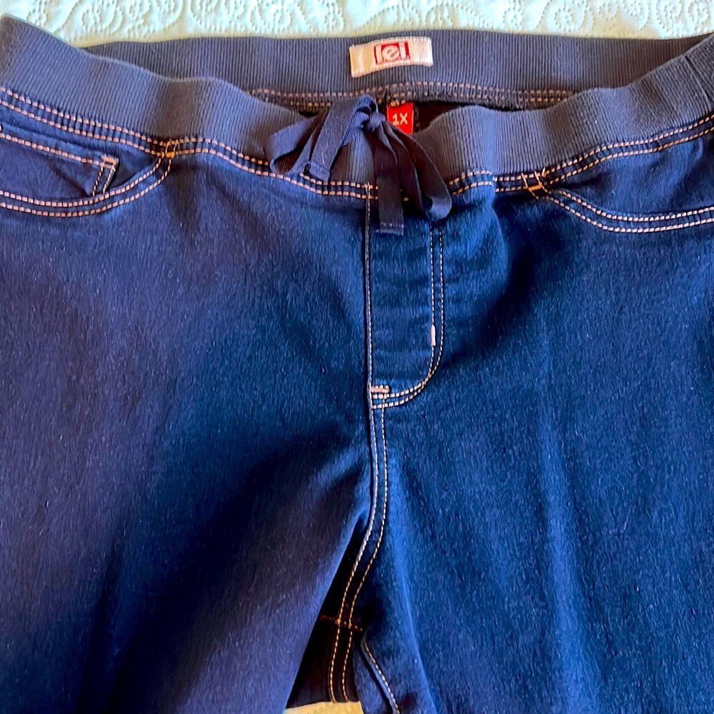 Leggings with a jean look lots of stretch